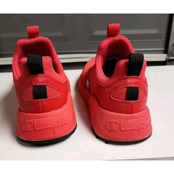 Champion‎ D1 Lite Men's Red Scarlet Mesh Slip On Sneakers Shoes 9 Nwt - Picture 3 of 6
